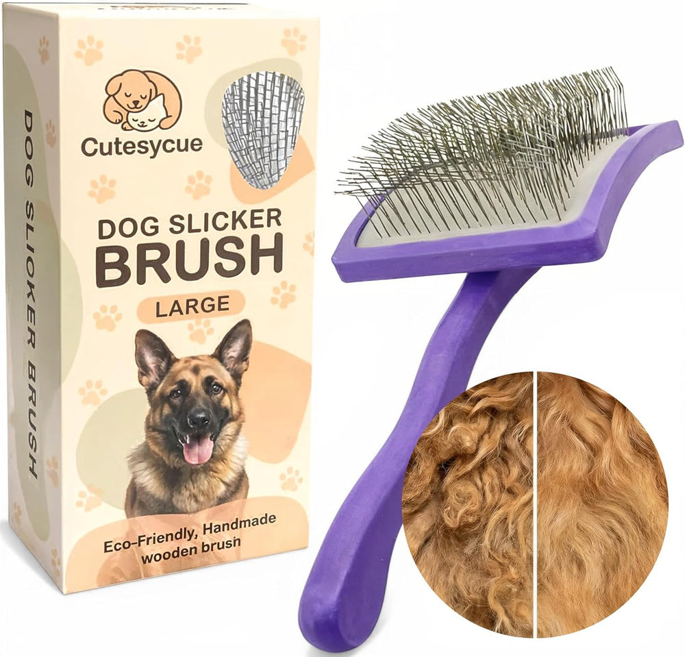 Cutesycue vue avant de la brosse pour démêler pelage dense, efficace