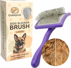 Cutesycue vue avant de la brosse pour démêler pelage dense, efficace
