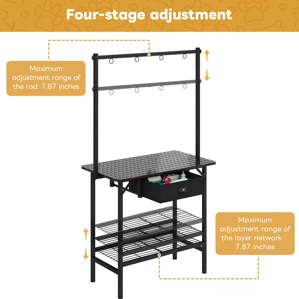 Cutogxon structure en H des pieds, offre support renforcé et stabilité pendant le toilettage