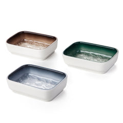 Cutomo bol bleu posé, sécurité alimentaire et design pratique