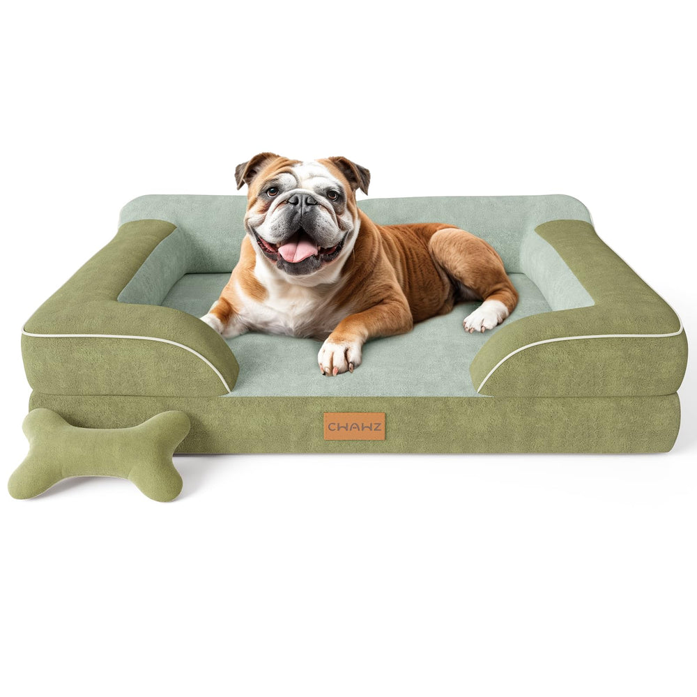 CWAWZ vue avant du lit orthopédique montrant design sofa et confort