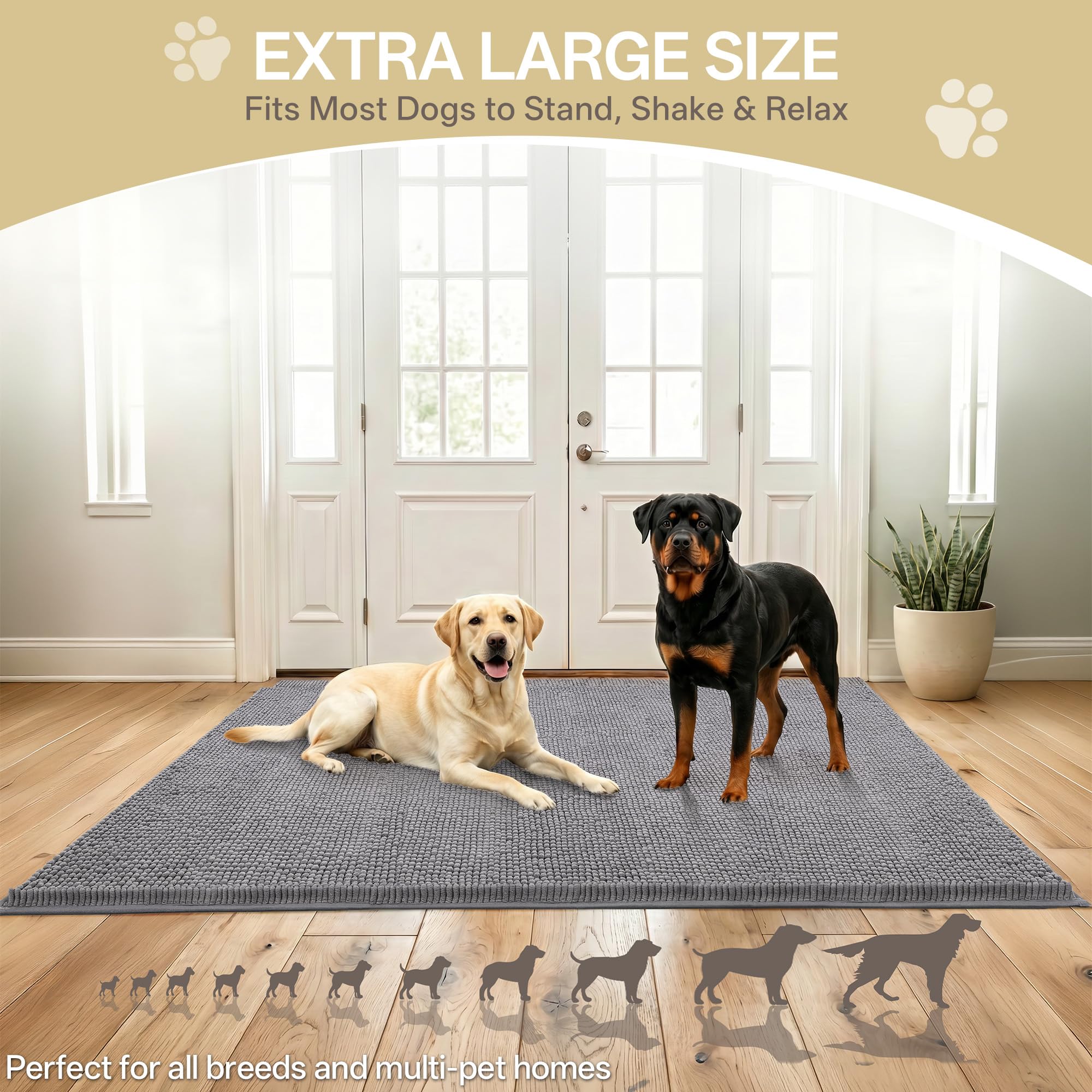 Cybstrax tapis prêt pour lavage en machine pour nettoyage facile