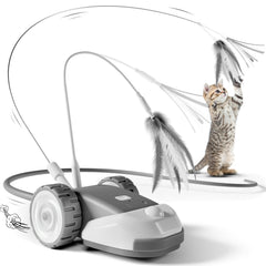 CYROS vue avant du jouet et souris mobile montrant design et accessoires