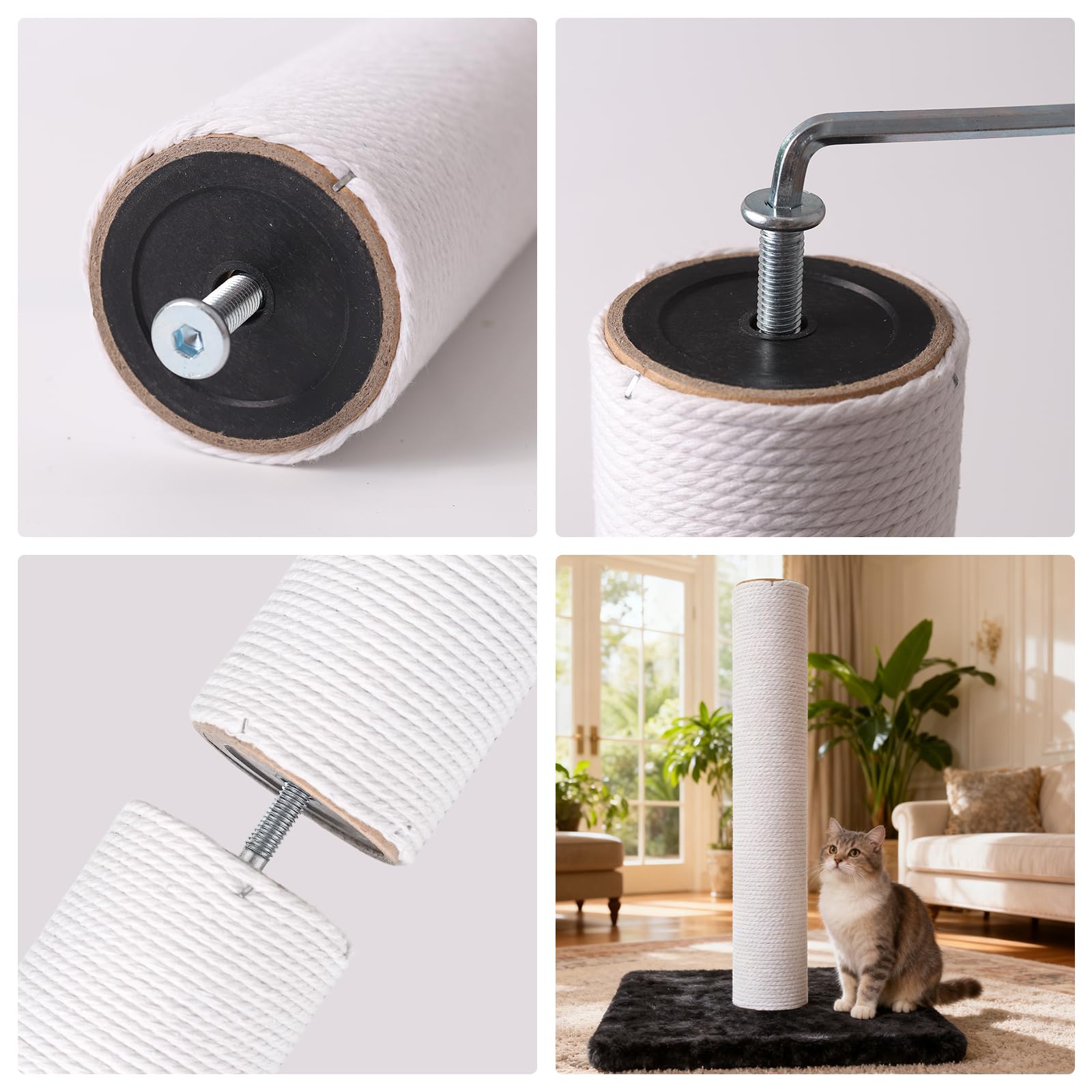 Czoynife assemblage de poteau d’arbre à chat illustrant stabilité