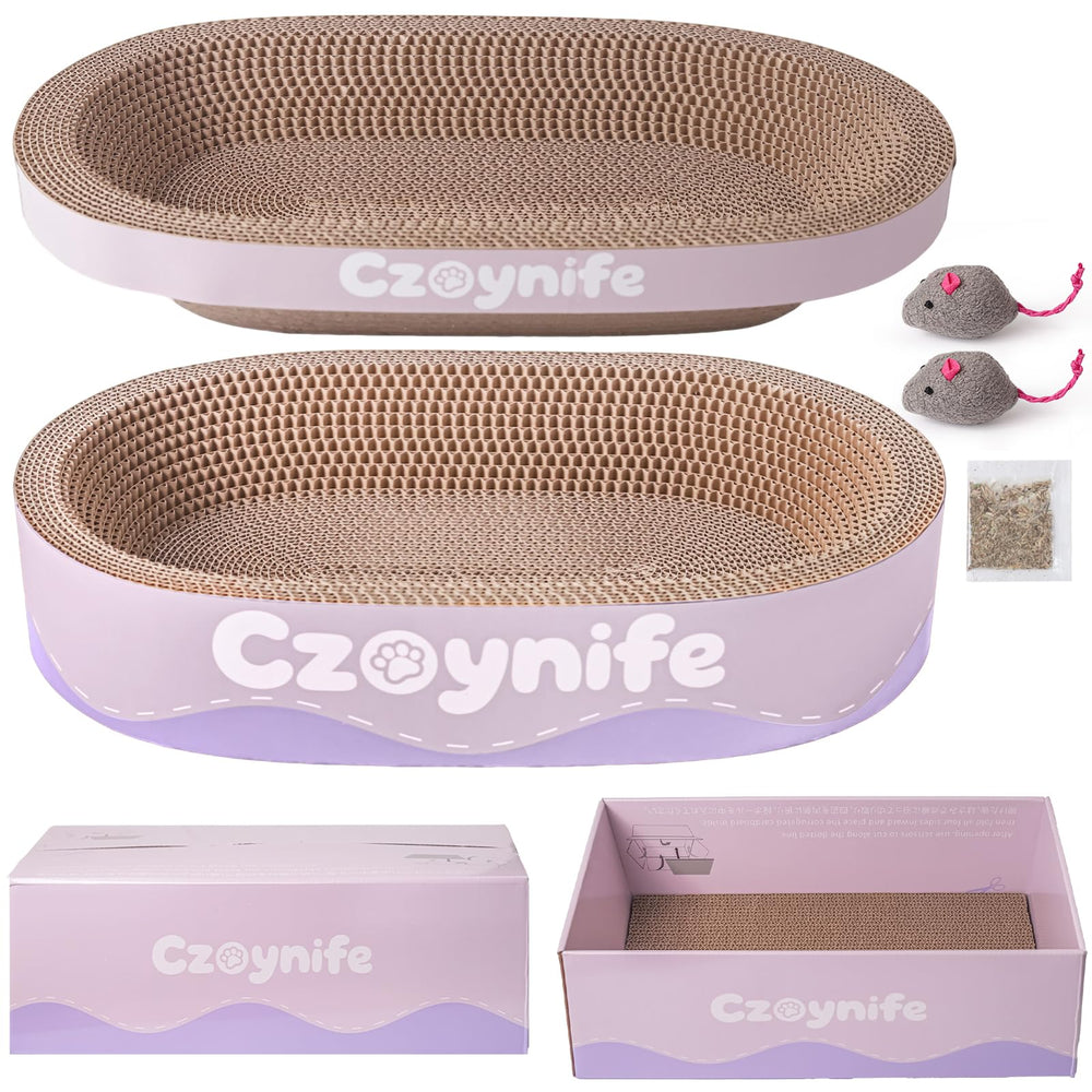 Czoynife nid ovale violet montrant l’avant et la forme confortable