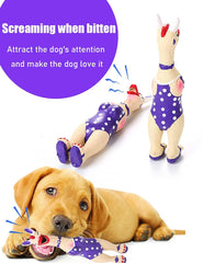 DAJOOEE chien tenant jouet illustre divertissement et mastication saine
