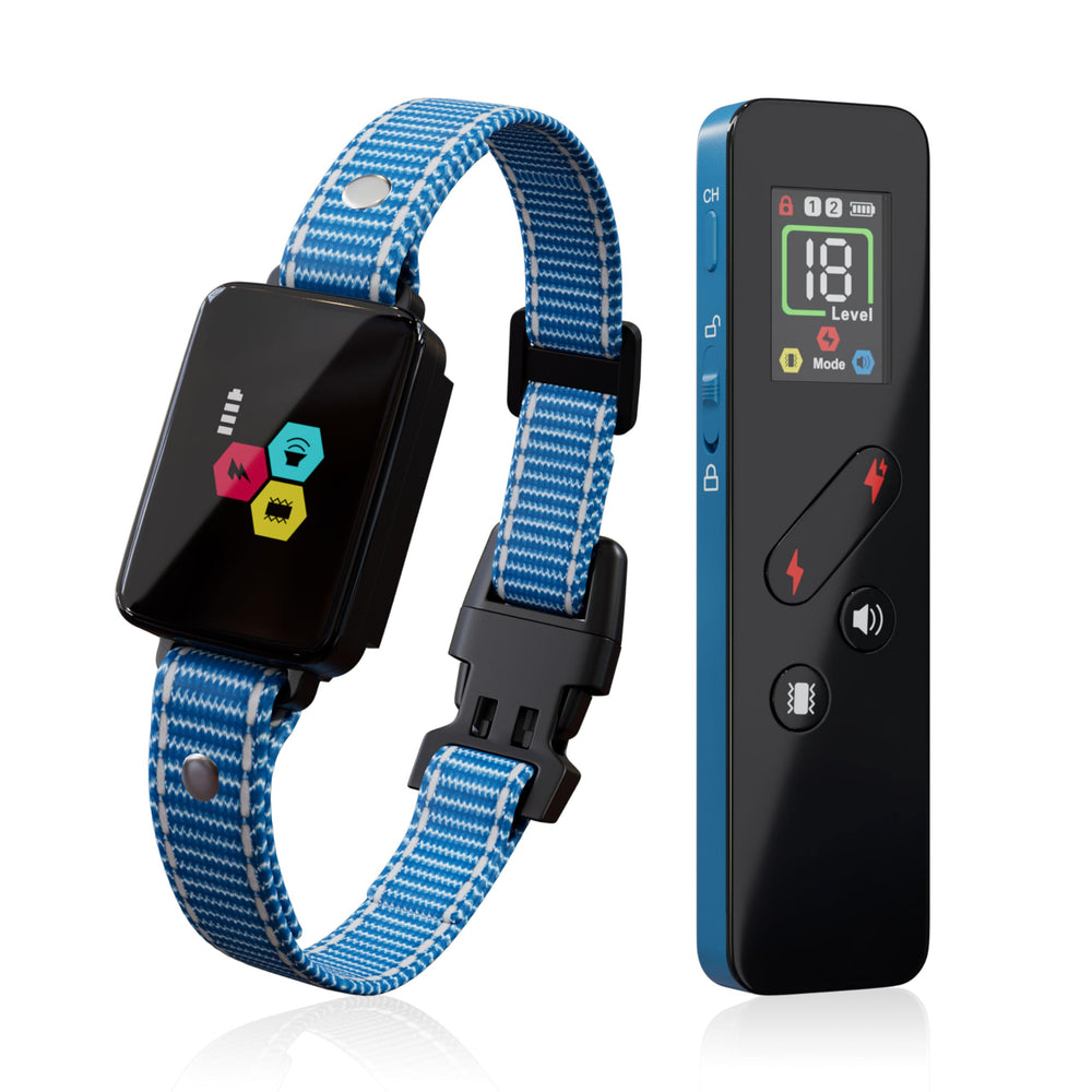 Dali Energy Cat collier face avant montrant le boîtier et l'attache, bénéfice : contrôle net