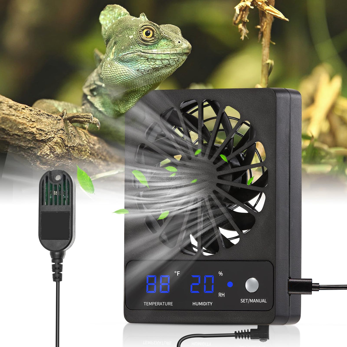 DAOTAILI ventilateur face avant affichage LED pour contrôle rapide