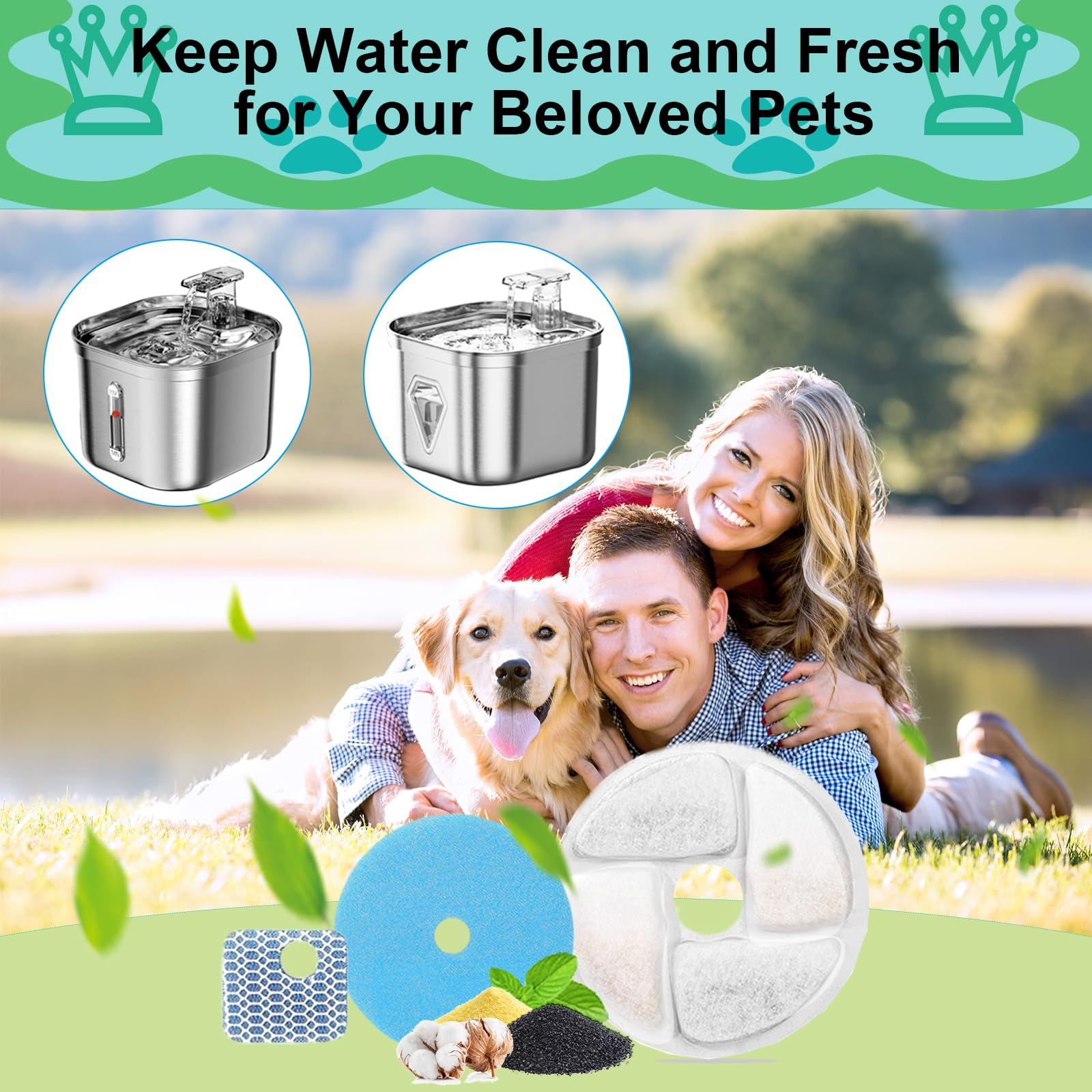 Daoxuan filtre en situation dans salon encourage hydratation animale