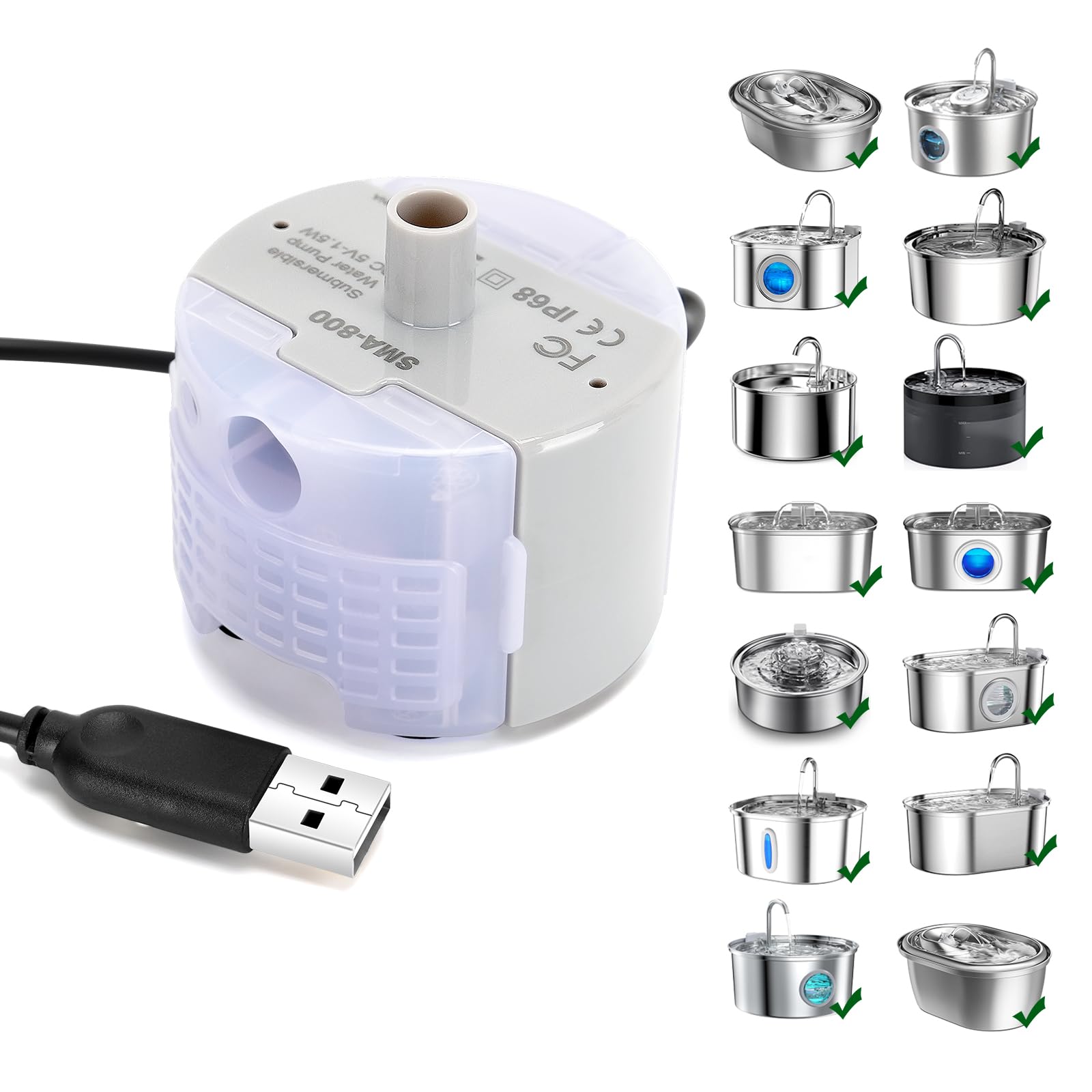 Pompe Daoxuan SMA-800 vue de face montrant la conception compacte et la robustesse