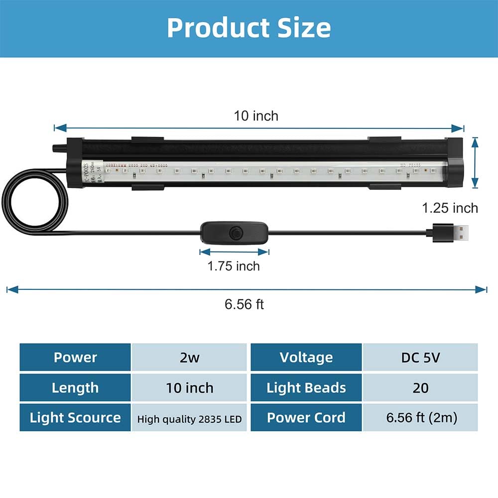 DaToo comparaison taille illustrant 25 cm et installation facile dans petit bac