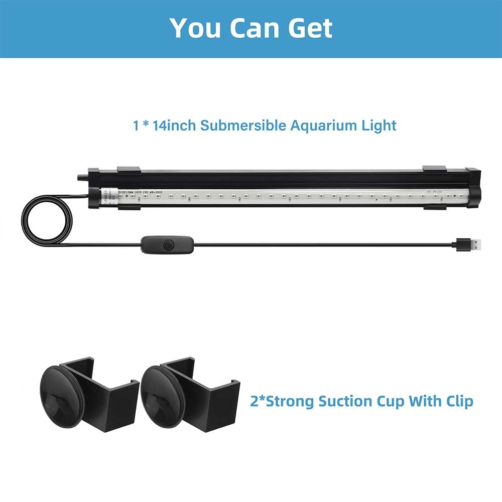 DaToo lampe immergée en aquarium marin démontrant étanchéité IP68 et durabilité