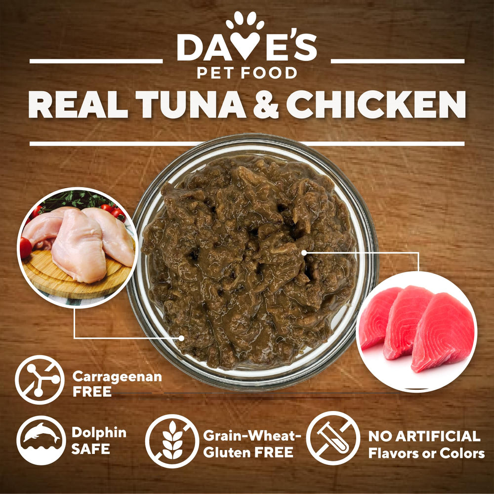 Dave's Pet Food comparaison taille avec main pour évaluer le format pratique