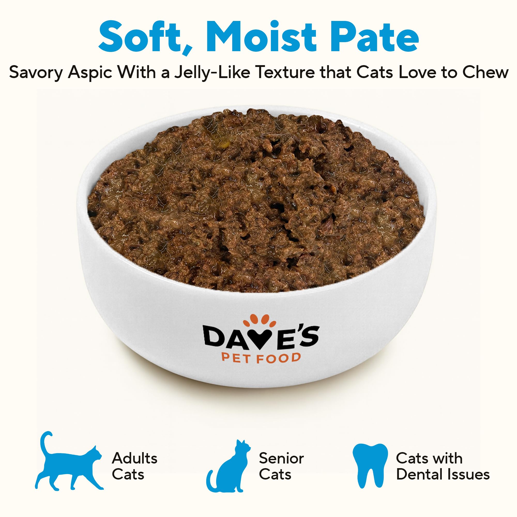 Dave's Pet Food comparaison taille boîte pour évaluer portionnement