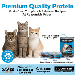 Dave's Pet Food gros plan aspic illustrant aspect juteux et hydratant