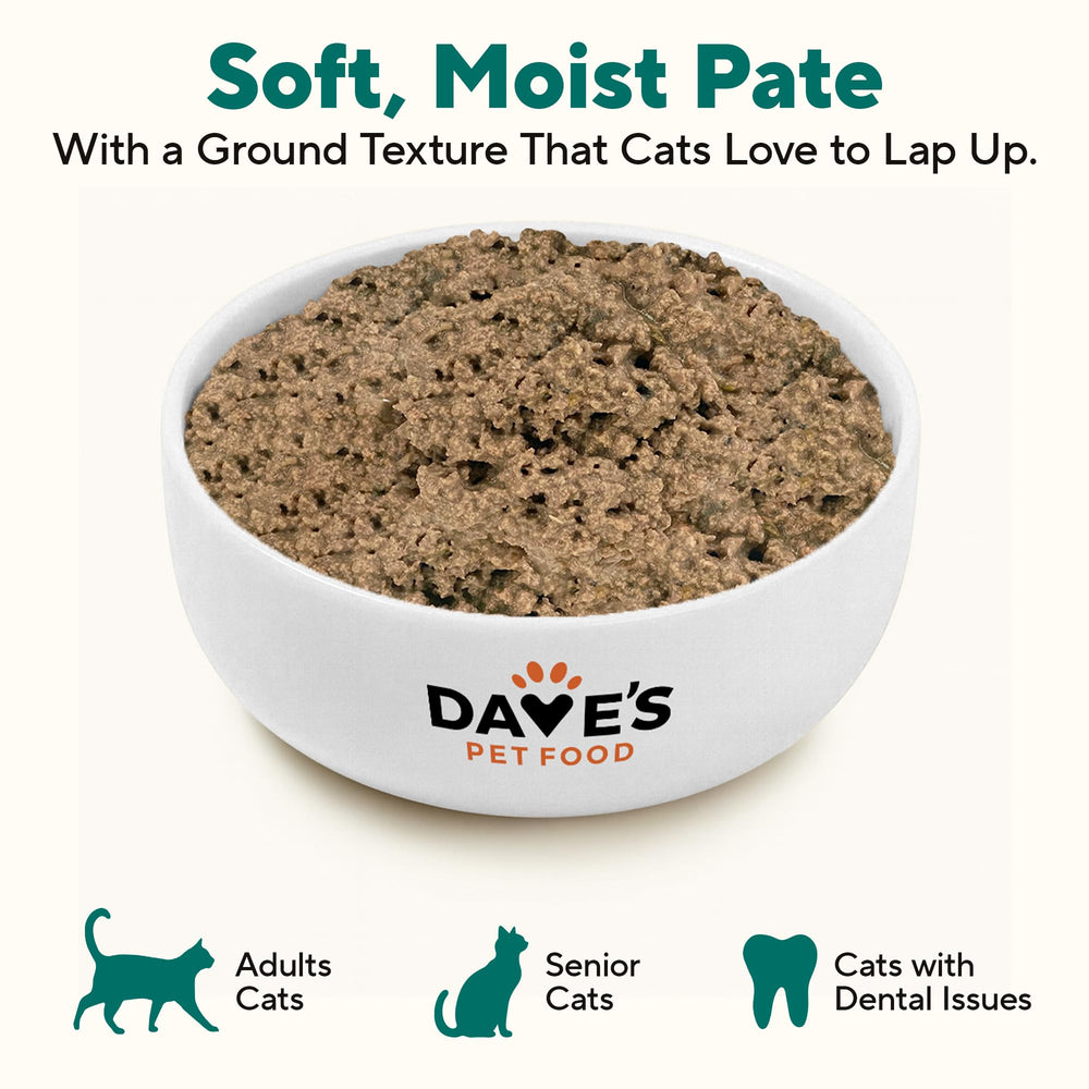 Dave's Pet Food mode d'emploi montre les consignes de conservation et rationnement