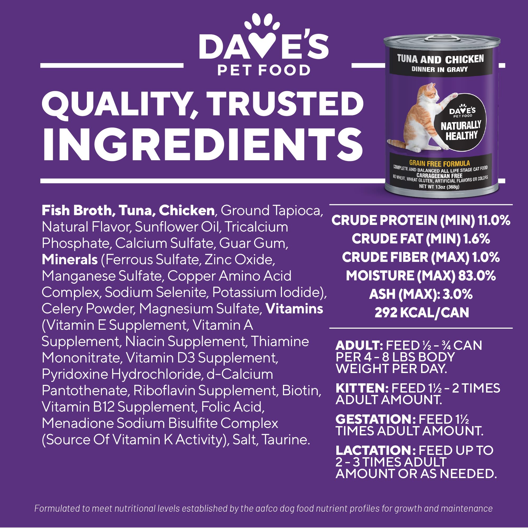 Dave's Pet Food pack de 12 boîtes idéal pour stocker et économiser