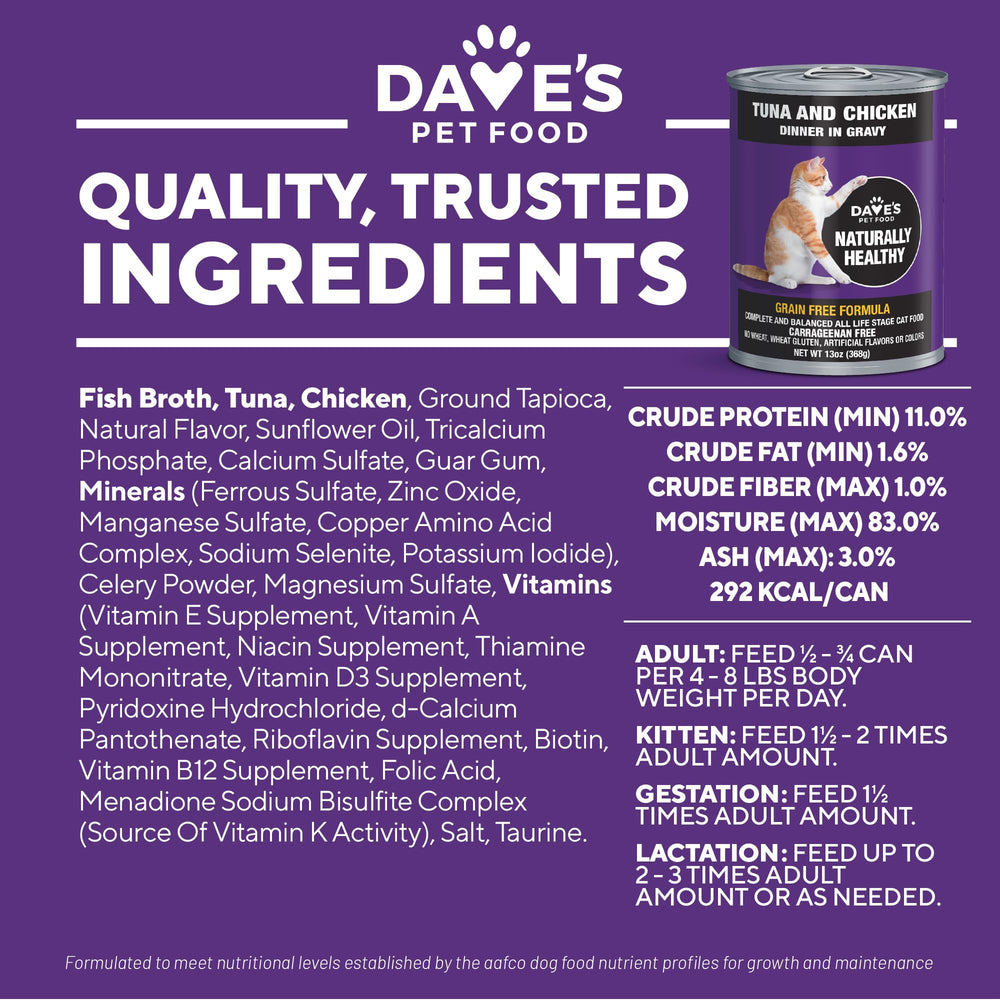 Dave's Pet Food pack de 12 boîtes idéal pour stocker et économiser