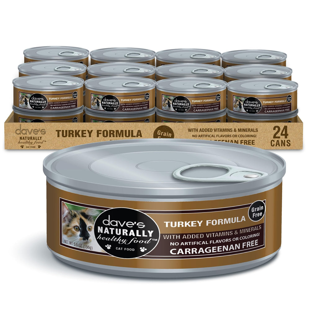 Dave's Pet Food boîte avant montrant l'emballage pratique et abordable