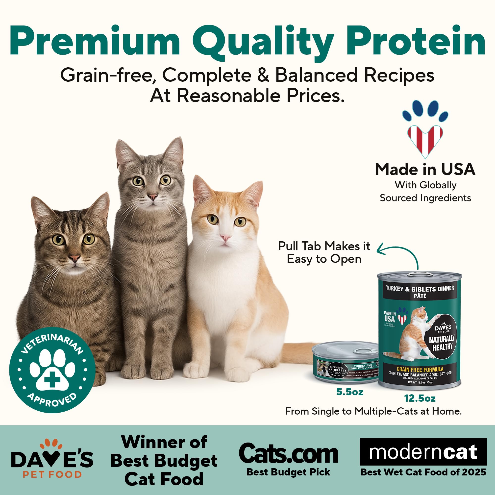 Dave's Pet Food gros plan texture pâté lisse facile à manger