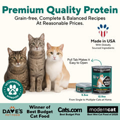 Dave's Pet Food gros plan texture pâté lisse facile à manger