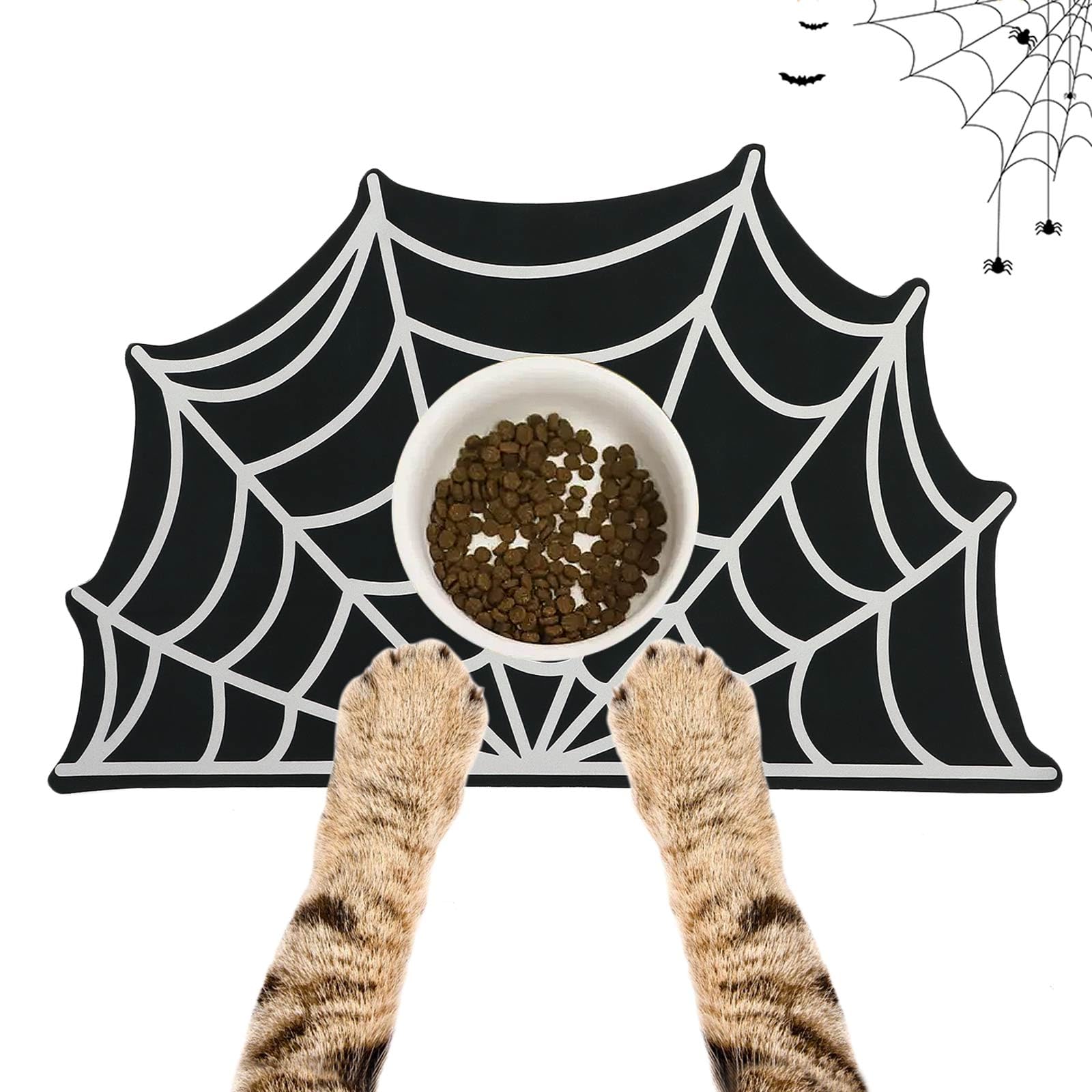 Dazzleimart tapis Spider Web face avant montrant motif gothique et protection