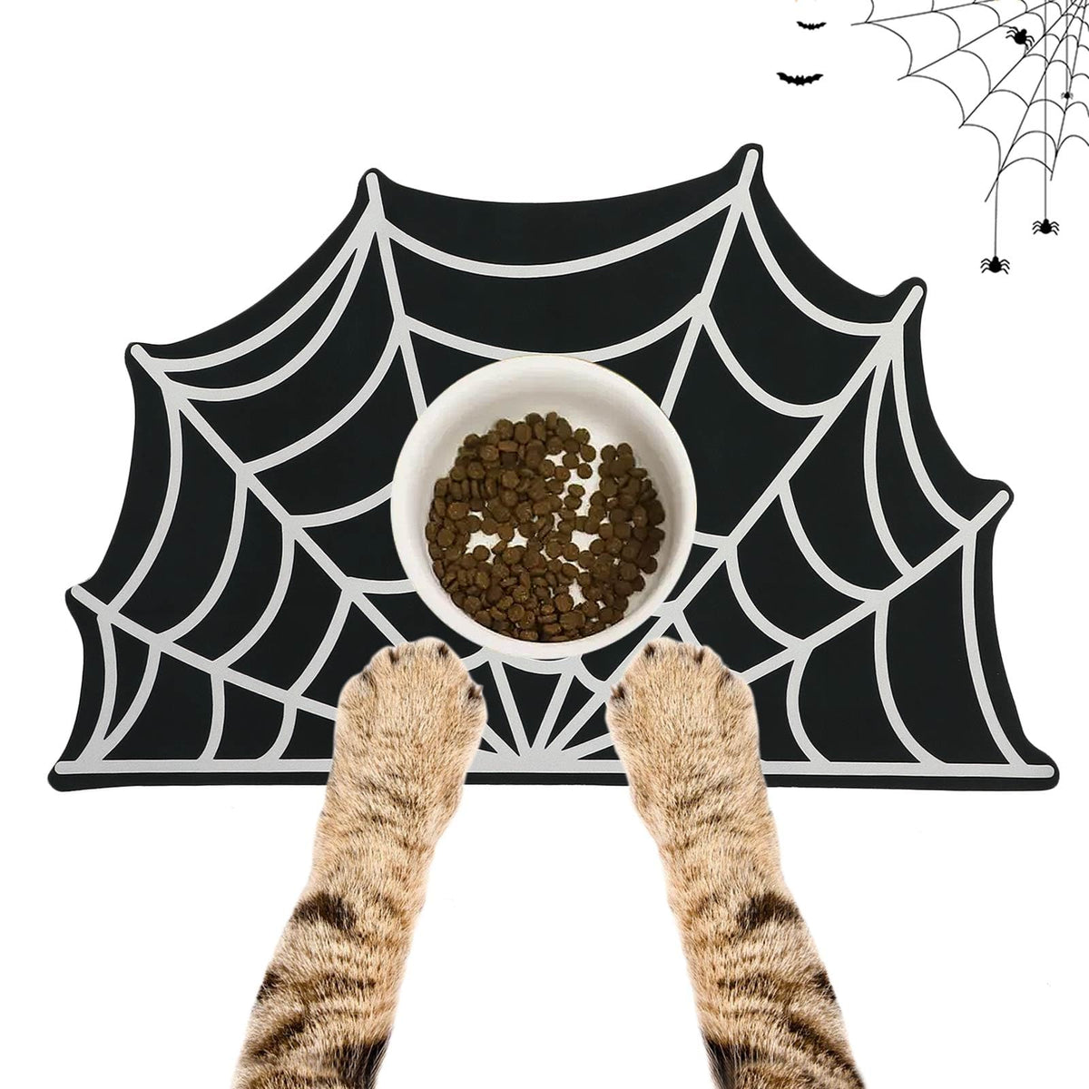 Dazzleimart tapis Spider Web face avant montrant motif gothique et protection