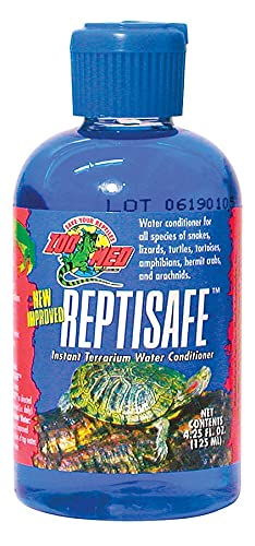 DBDPet ReptiSafe flacon montrant l'étiquette et l'avantage d'une eau sécurisée