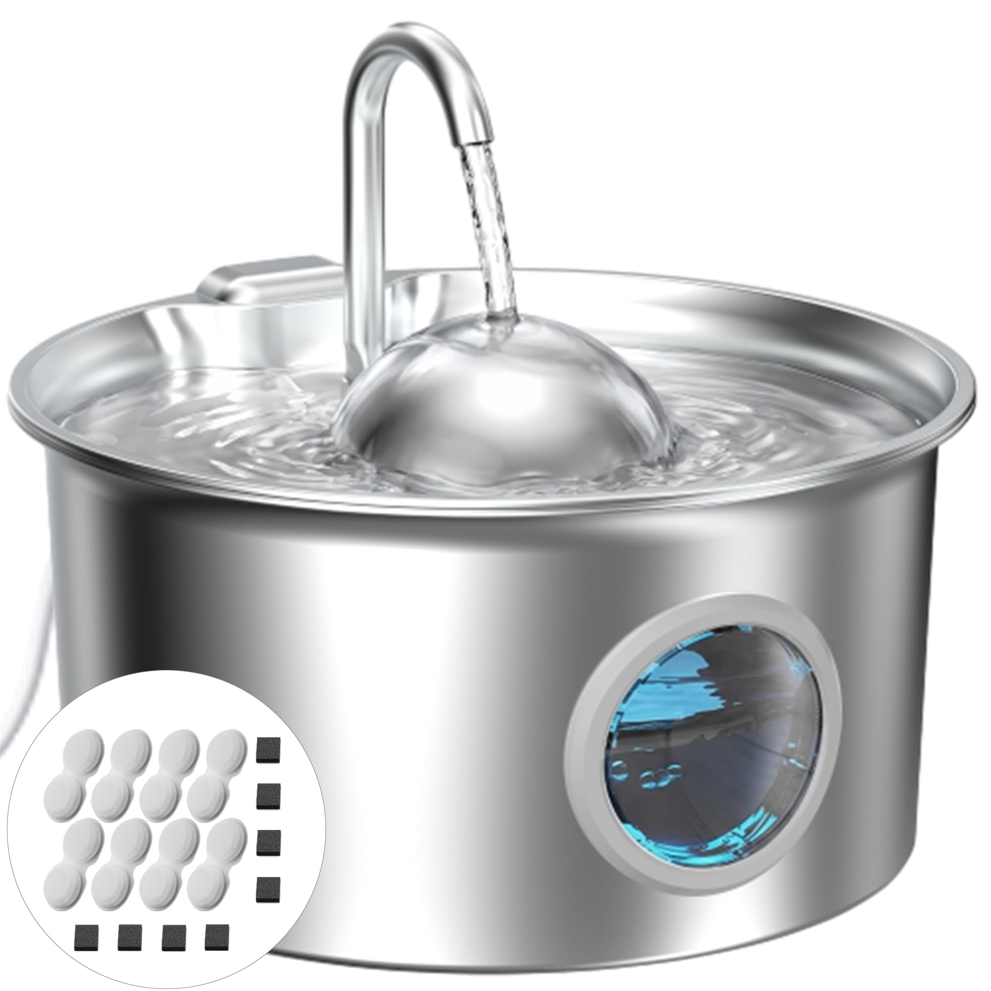 Dctrod fontaine devant boîtier en acier inoxydable, durable et hygiénique