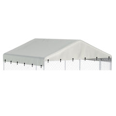 Ddeman housse parc avant beige montrant protection contre la pluie