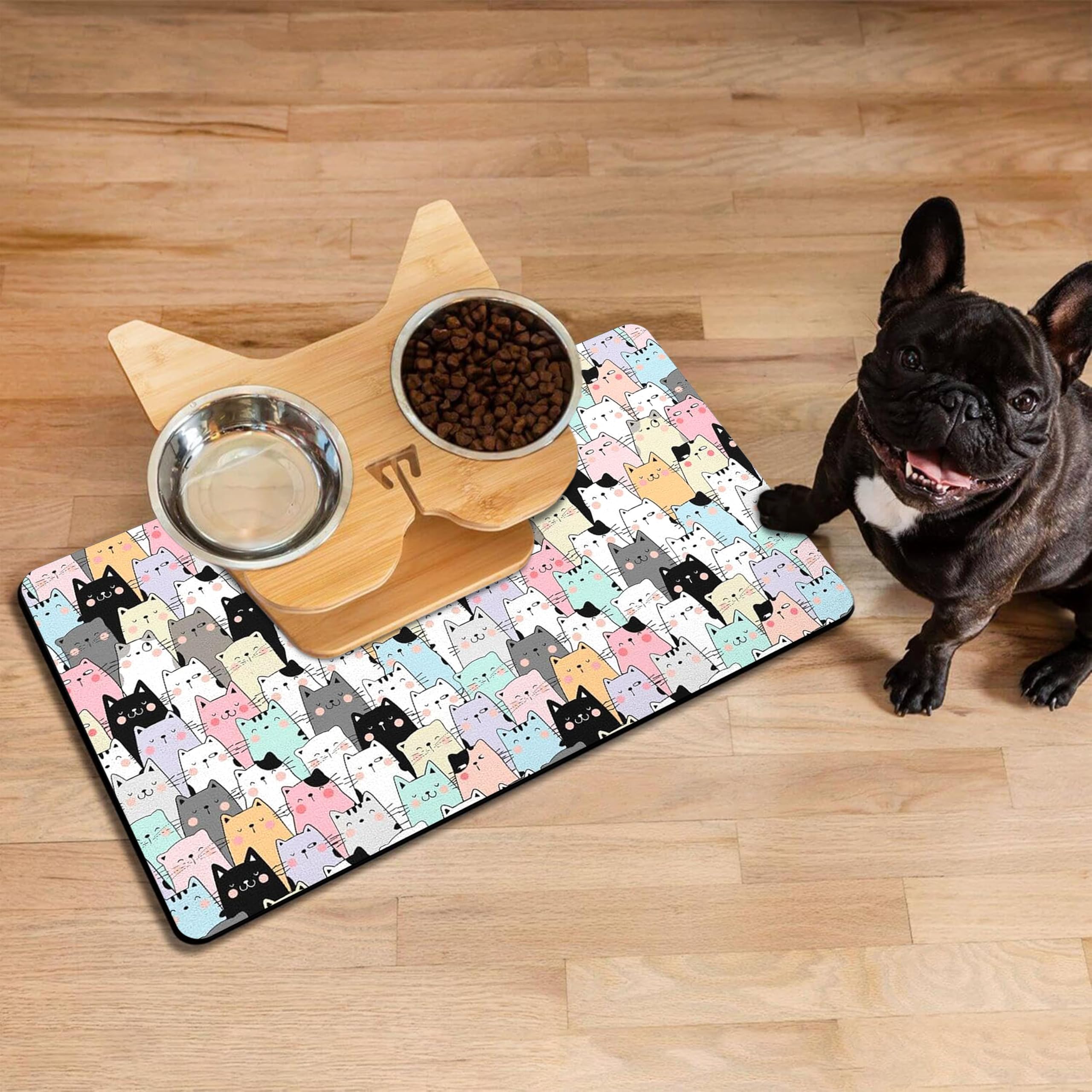 DDPODNQAK tapis posé dans cuisine protégeant parquet et carrelage