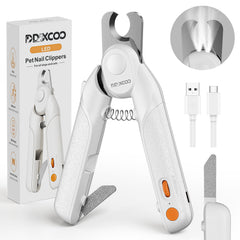 ddxcoo coupe-ongles vue avant montrant design compact et LED, facilite la coupe sécurisée