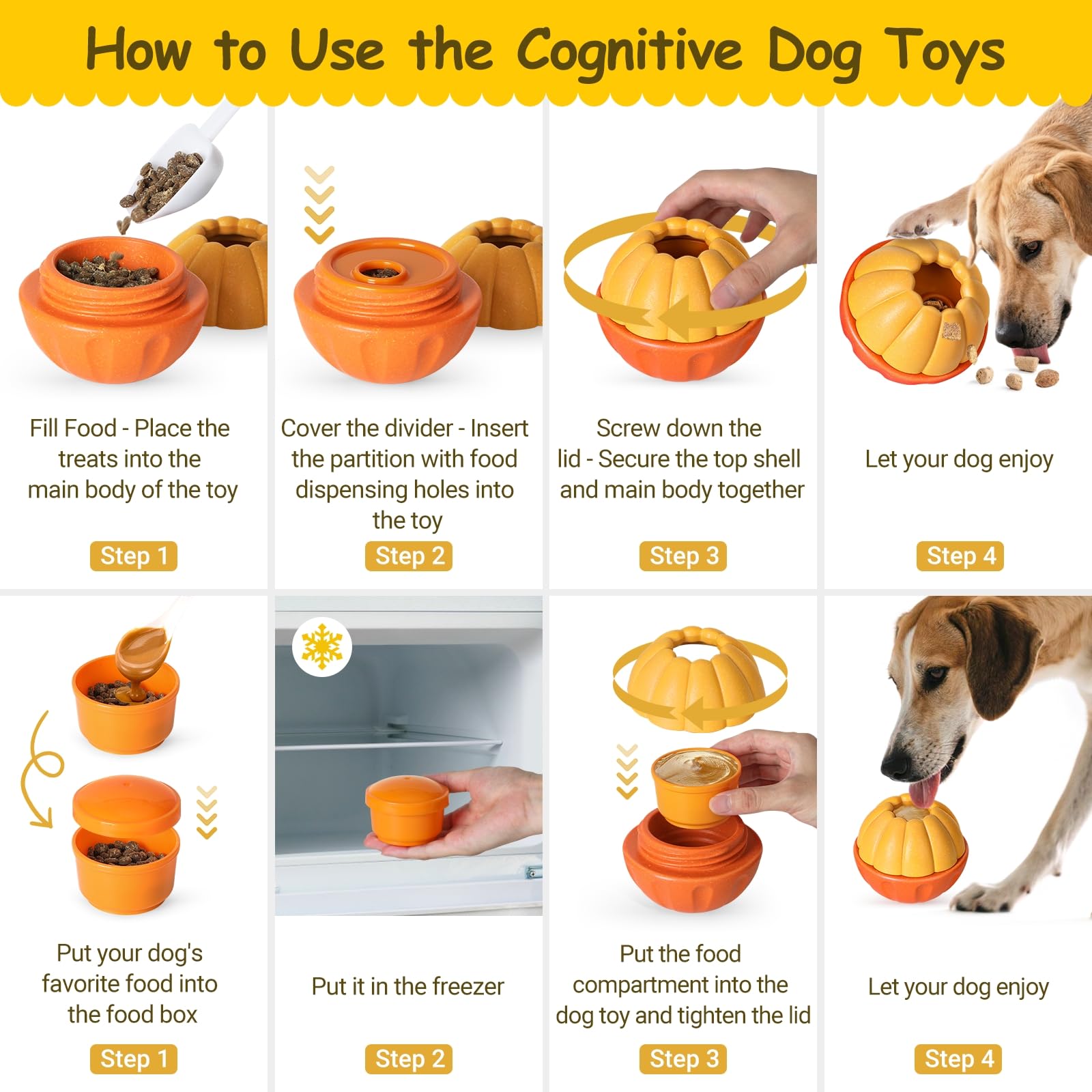 ddxcoo chien jouant et libérant friandises stimulation mentale
