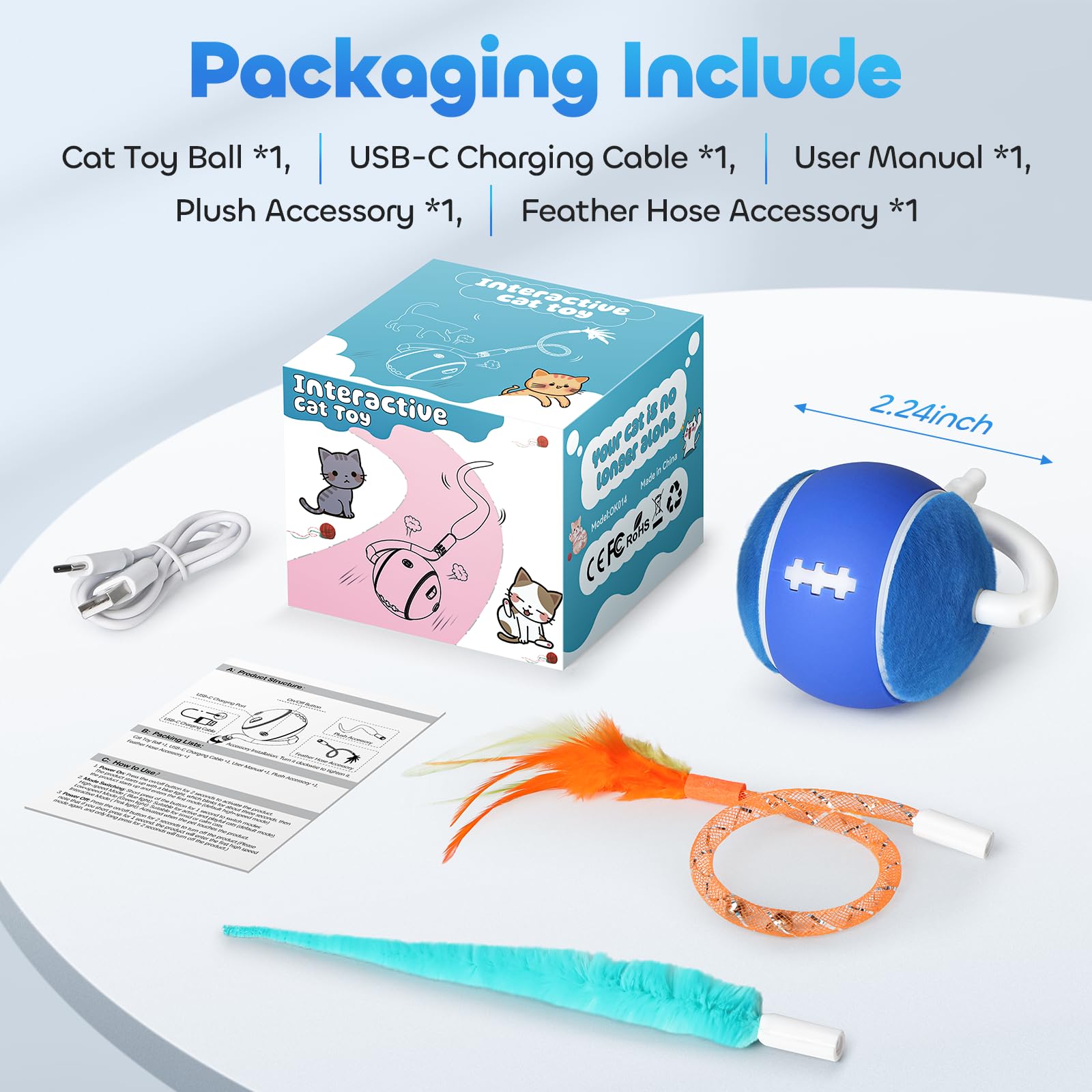 ddxcoo packaging et contenu du colis comprenant accessoires et manuel