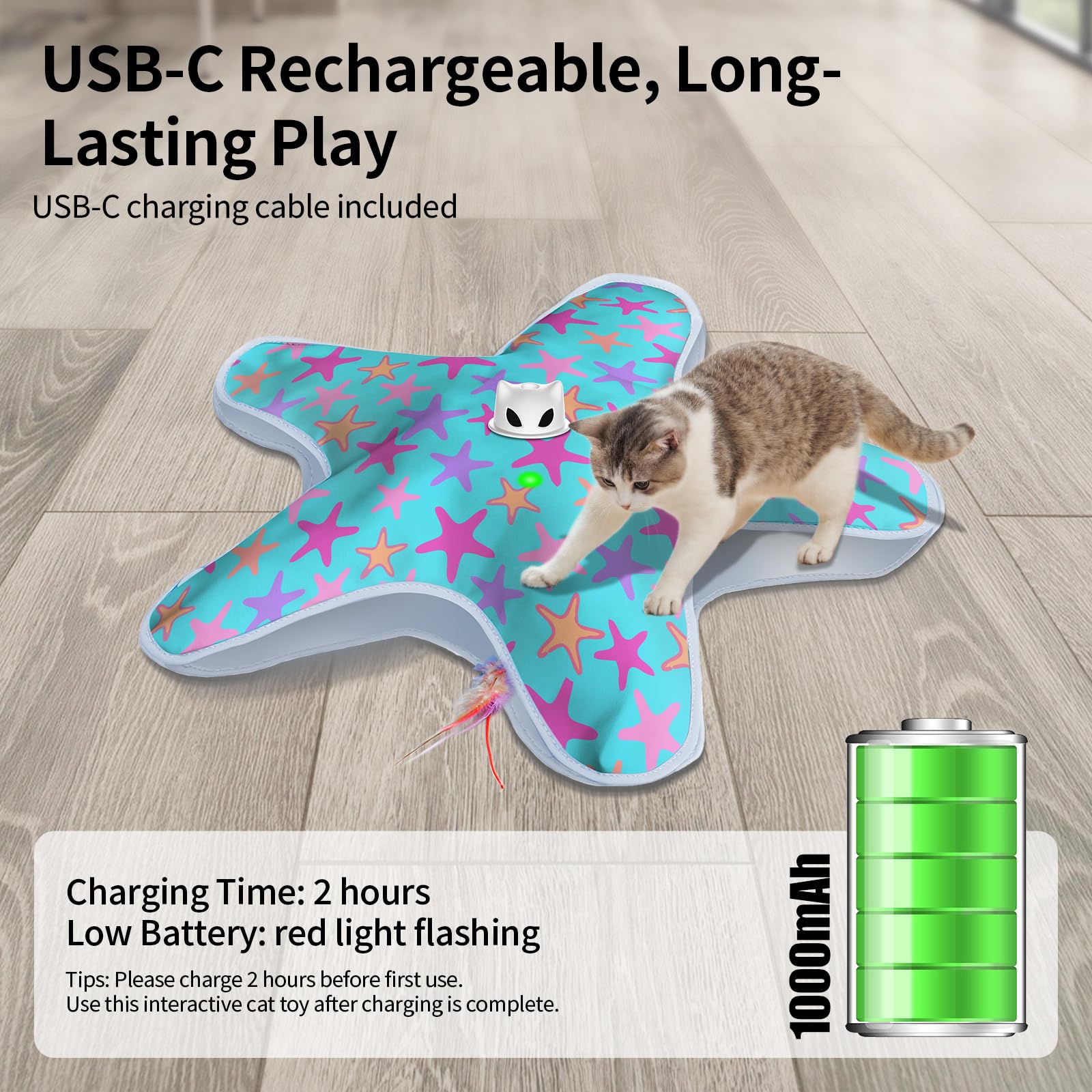 ddxcoo port USB‑C et indication batterie rechargeable réduisant déchets