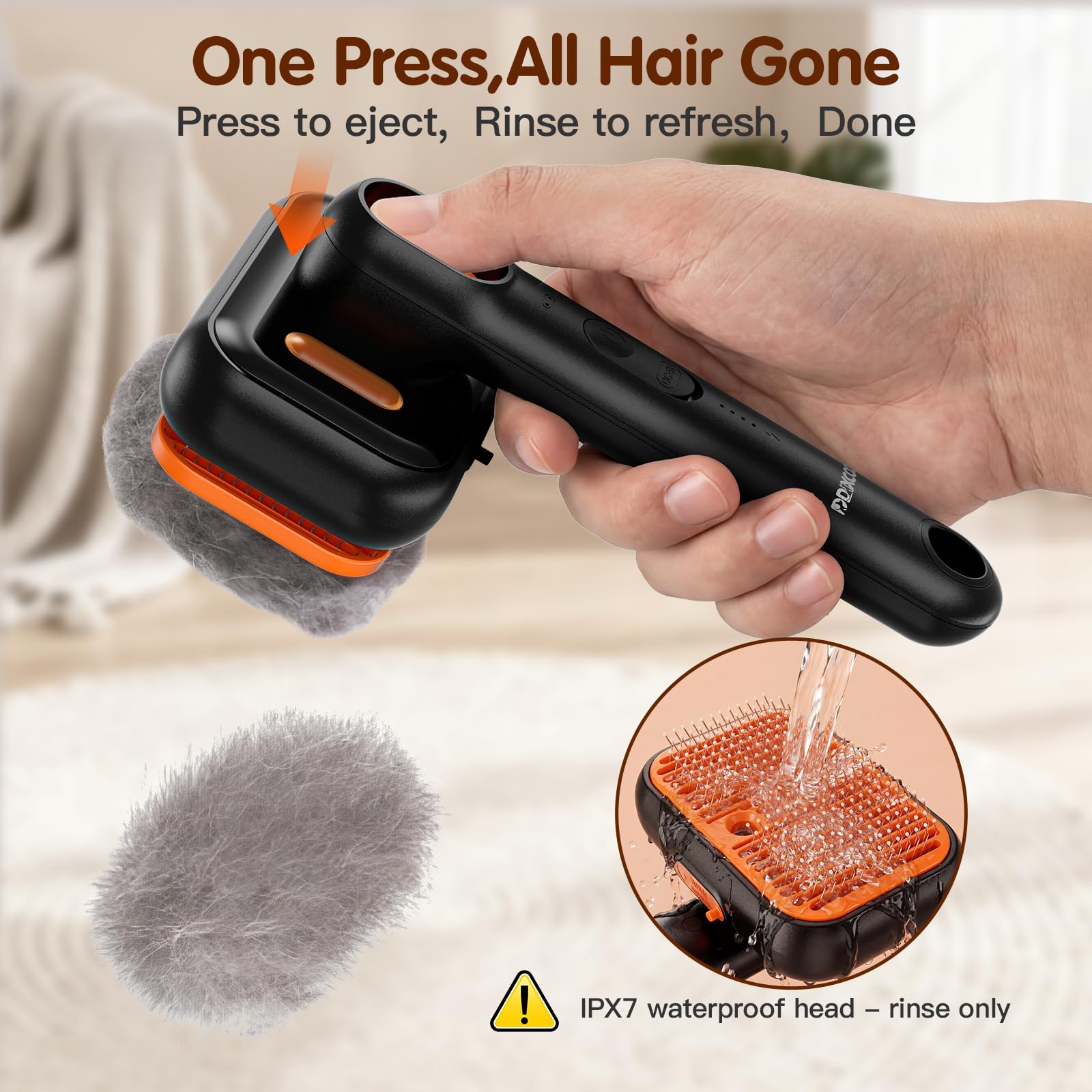 ddxcoo brosse en usage sur chat réduisant les poils volants pendant le brossage