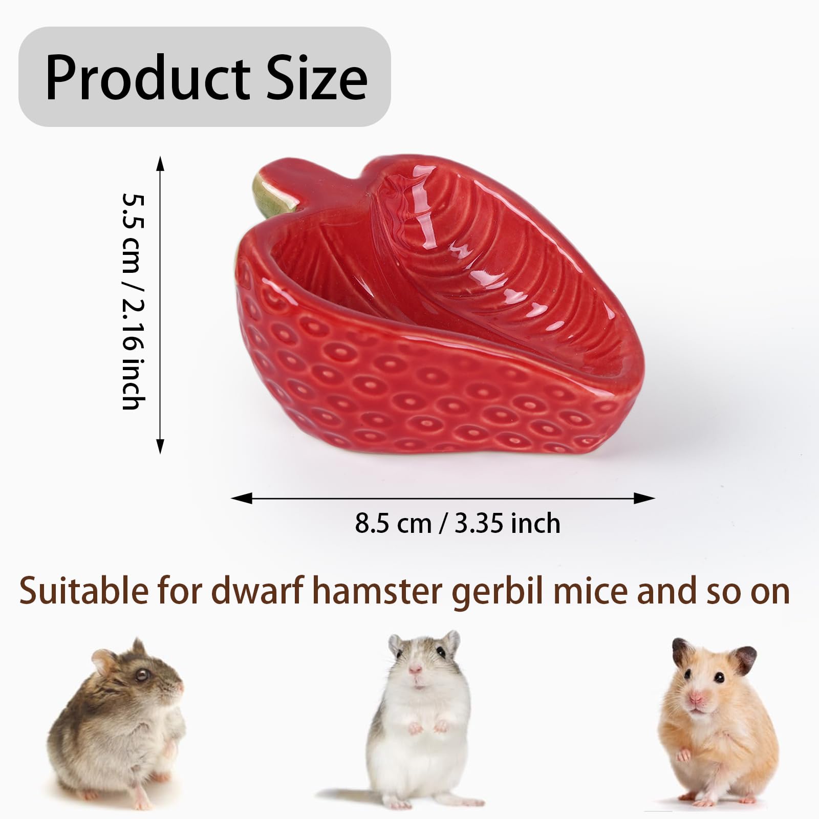 Deapeey bol fraise profil illustrant stabilité et base large anti-renversement