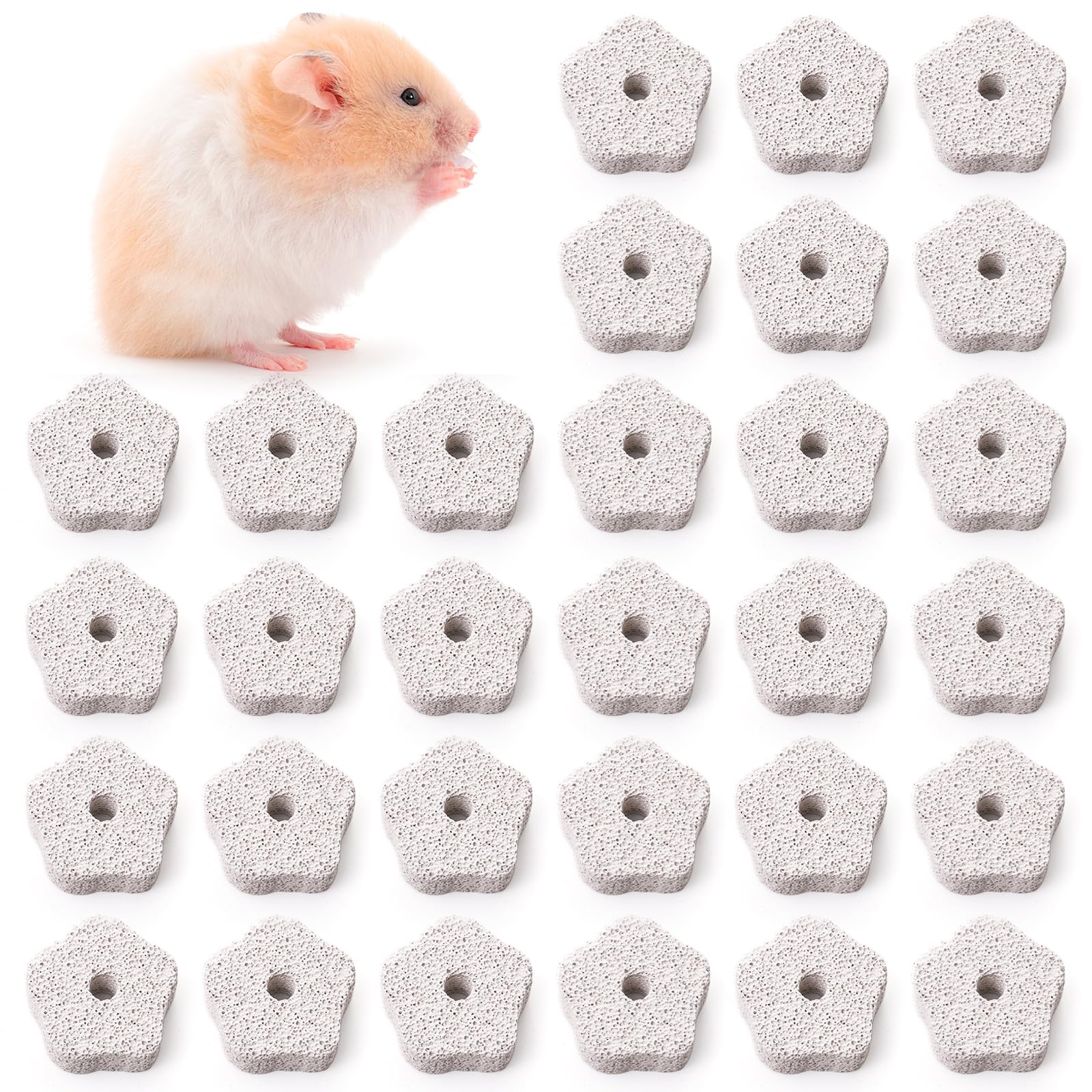 DEAYOU paquet de 30 blocs fleur montrant le produit et sa quantité utile