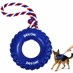 Deeow pneu face avant montrant design et couleur bleu, durable pour jeux