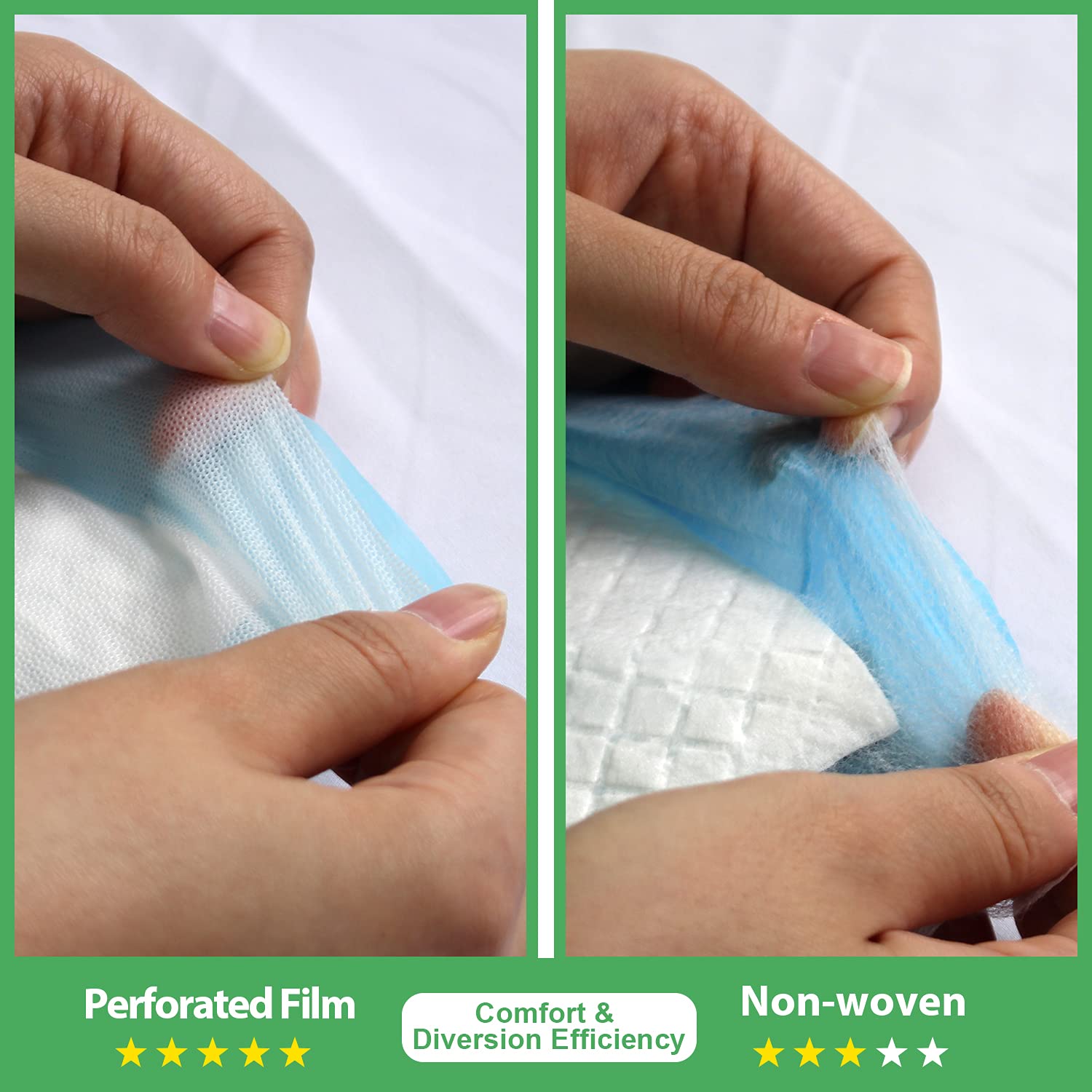 Deep Dear surface perforée montrant transfert rapide d'humidité et confort