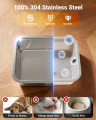 DeftPet trois filtres inclus pour eau plus fraîche et goût de bol neuf