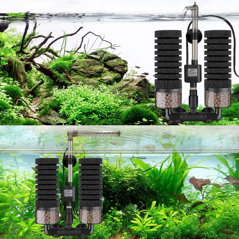 DEGGOX comparaison de taille à la main montrant l’échelle adaptée aux aquariums moyens