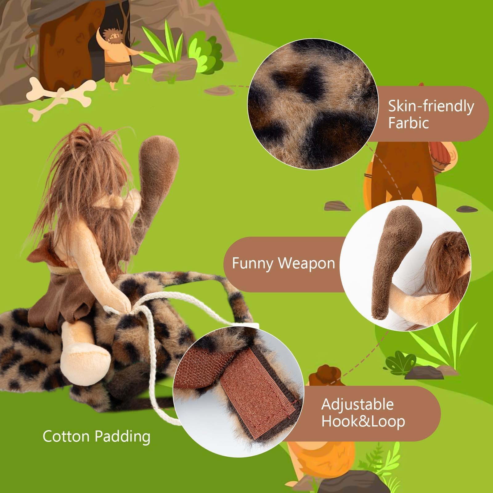 DELIFUR chien portant le costume en promenade apportant des photos amusantes