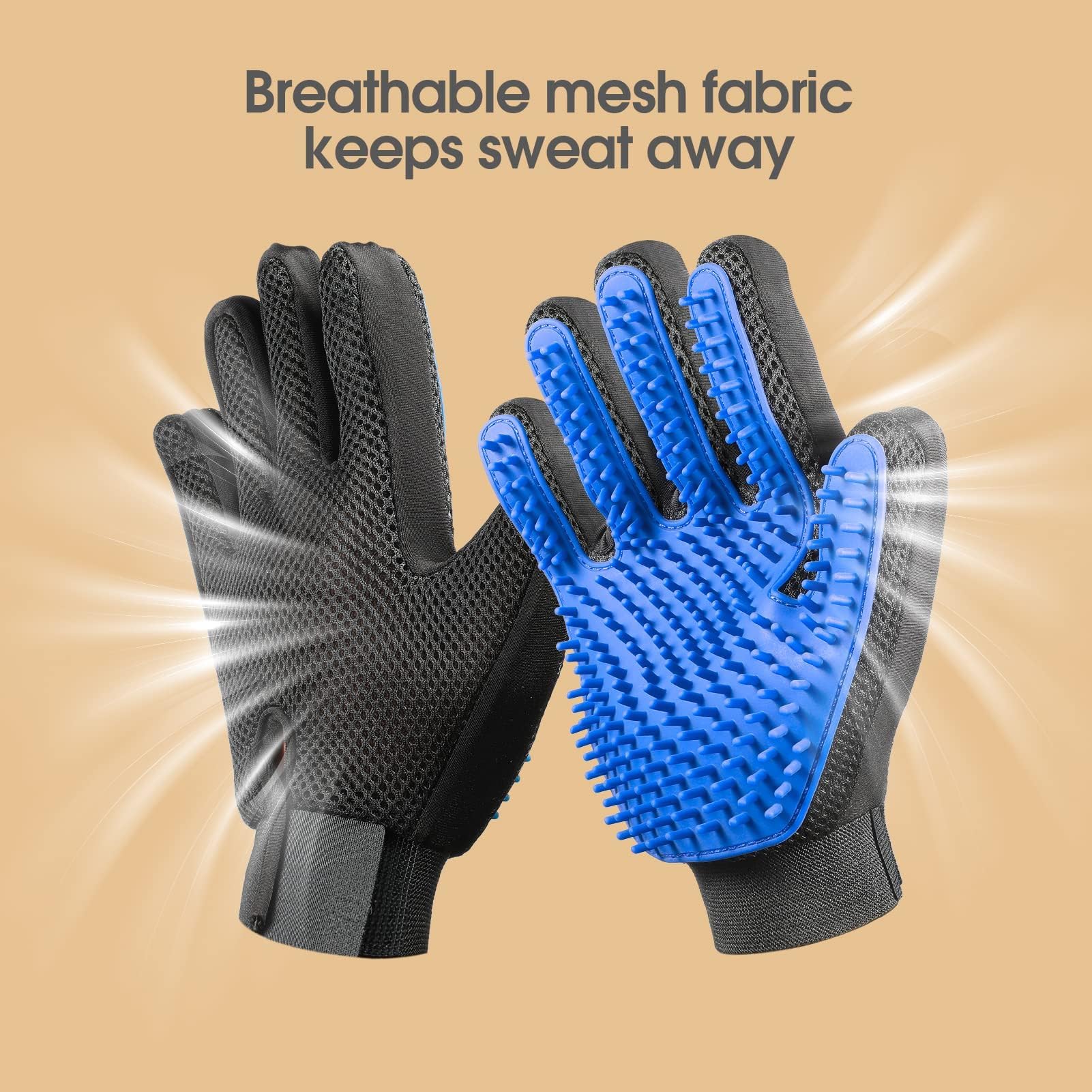 DELOMO gant sous l'eau, lavable facilement pour un bain hygiénique