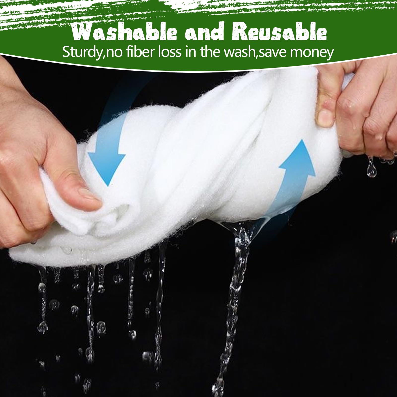 Demiwise nappe décompressée montrant épaisseur restaurée pour filtration