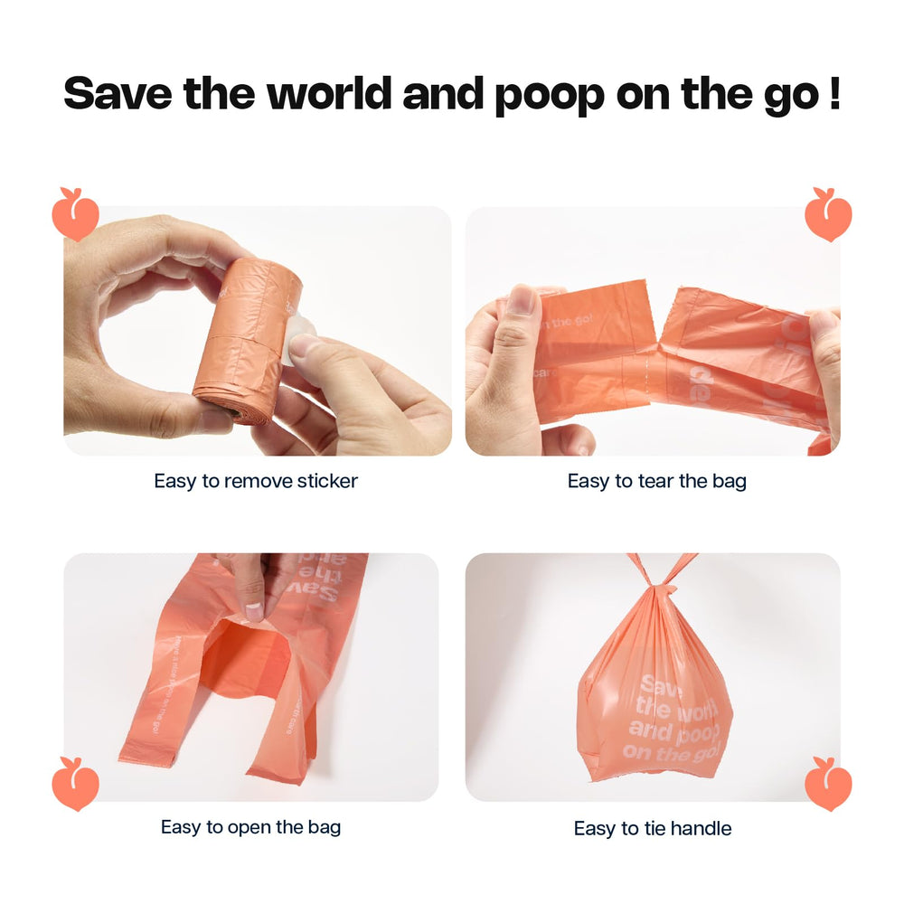 Deo Doo distributeur clip fixé à une laisse pour prise en main immédiate