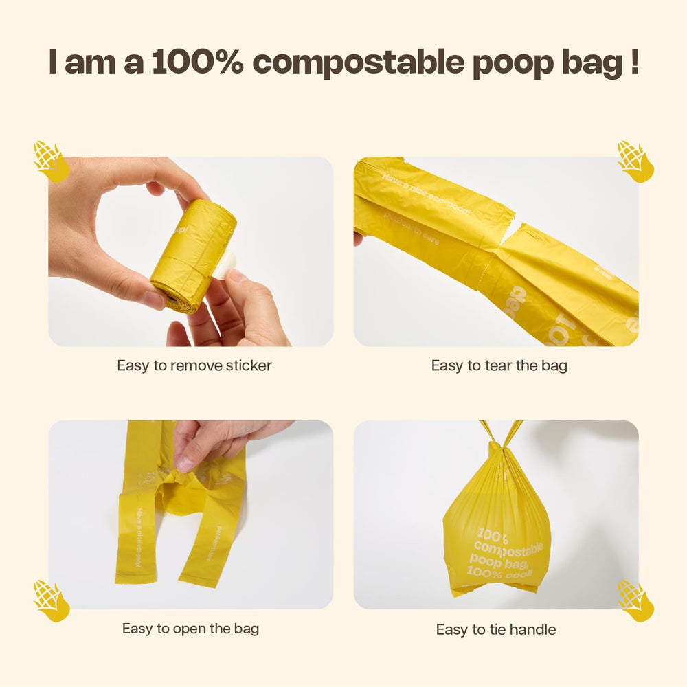 Deo Doo sac étendu avec fond à soufflet, permet ramassage spacieux et sûr