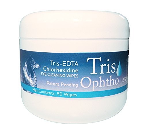 Dermazoo TrisOphtho pot de 50 lingettes, emballage pratique pour hygiène rapide