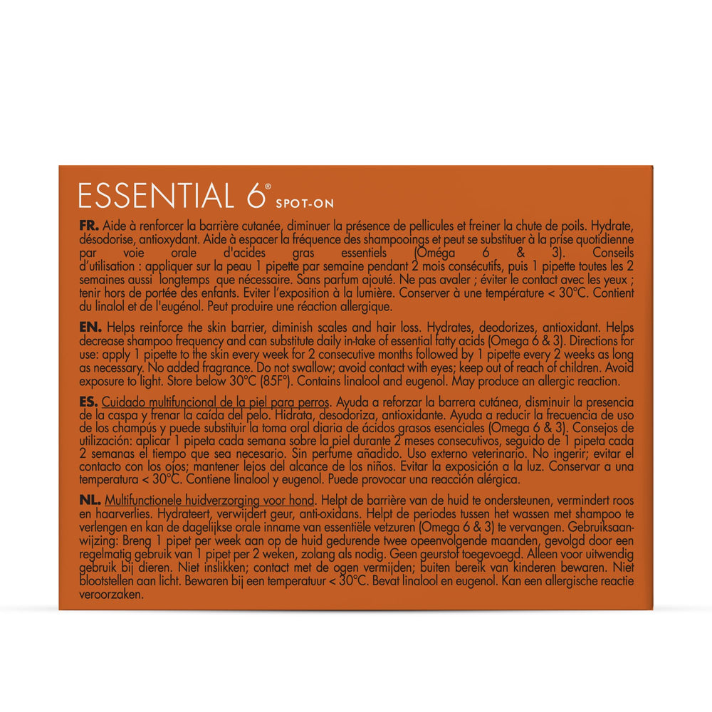 Dermoscent gros plan du liquide illustrant texture légère et pénétration rapide