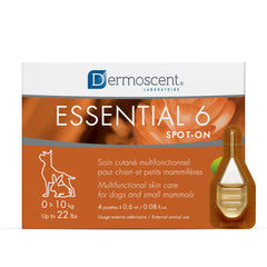 Dermoscent boîte et pipettes montrant facilité d'utilisation
